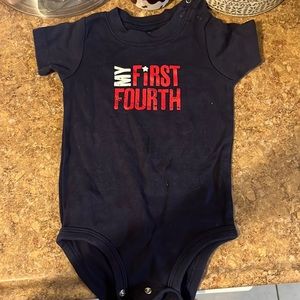 “My first fourth” onesie